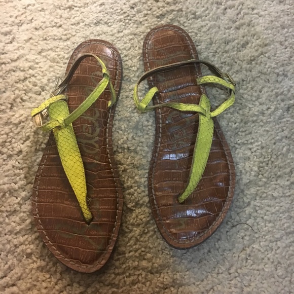Sam Edelman Shoes - Yellow Sam Edleman Sandals 7.5
